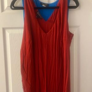 Red Ruched Fringe Maxi Dress